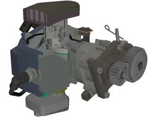 Modellsport Solo Engine 3D Model