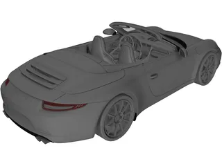 Porsche 911 Carrera S Cabriolet (2012) 3D Model