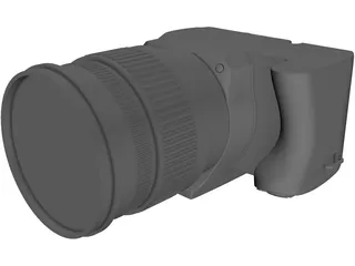 Sony A44 Digital Camera 3D Model