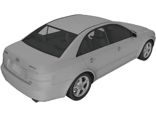 Hyundai Sonata (2007) 3D Model