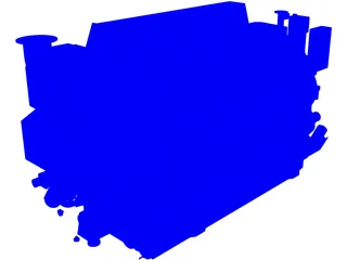 Marine Engine 3D Model