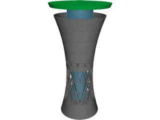 Water Tower Moglingen 3D Model