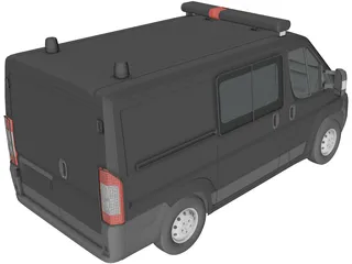 Fiat Ducato Police 3D Model