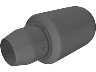 GR 130 RC Jet Engine Model 3D Model