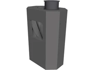Twin Screw Supercharger 3D Model