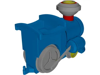 Train Toy 3D Model