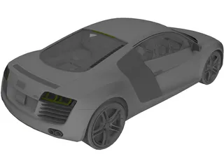 Audi R8 3D Model