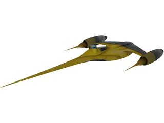 Star Wars Naboo Fighter 3D Model