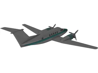Beechcraft King Air B-200 3D Model