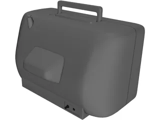 Old TV 3D Model