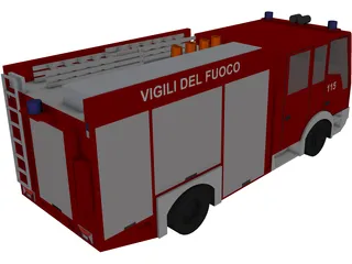Iveco Firetruck 3D Model