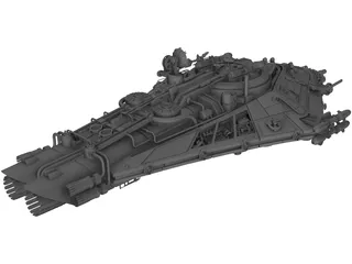 Spaceship 3D Model