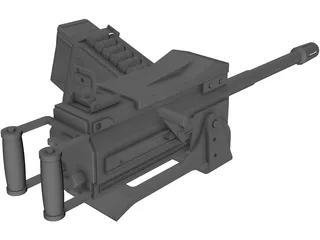 MK19 Grenade Launcher 3D Model