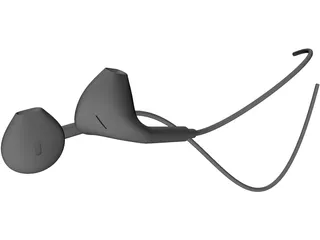 Apple iPhone 5 Earbuds 3D Model