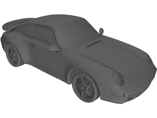 Porsche 911 Turbo (1995) 3D Model
