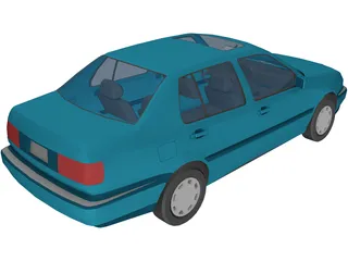 Volkswagen Jetta/Vento (1993) 3D Model