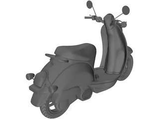 Vespa Scooter 3D Model