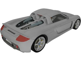 Porsche Carrera GT (2003) 3D Model