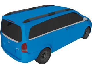 Mercedes-Benz V-Class CDI (2014) 3D Model