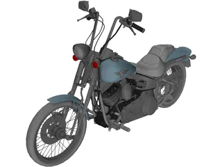 Harley-Davidson FXSTS Springer Softail 3D Model
