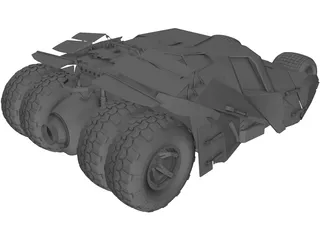 Batmobile Tumbler Car 3D Model