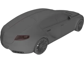 Bugatti 16C Galibier Concept (2009) 3D Model