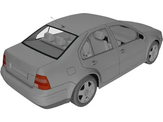 Volkswagen Bora 3D Model