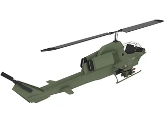 Bell AH-1W SuperCobra 3D Model