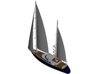 Sailboat 3D Model