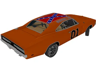 Dodge Charger R-T General Lee (1969) 3D Model