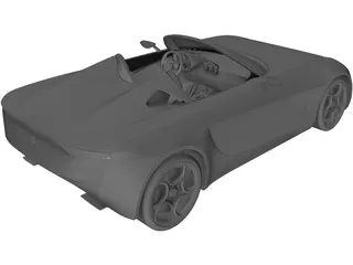 Alfa Romeo 2uettottanta Concept (2010) 3D Model