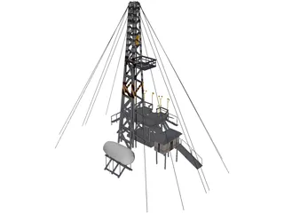 Oil Platform 3D Model
