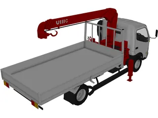 Toyota Toyoace (Tow Crane Truck) (2000) 3D Model