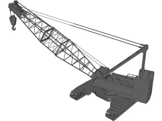 Crawler Crane 3D Model