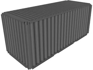 Shipping Container ISO 20ft 3D Model