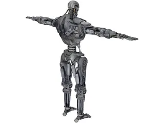 T-600 Terminator Robot 3D Model