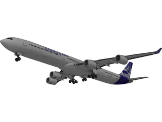 Airbus A340-600 Airliner 3D Model