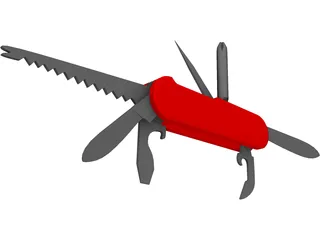 Pocket Knife 3D Model