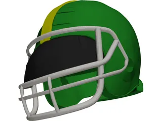 Football Helmet 3D Model
