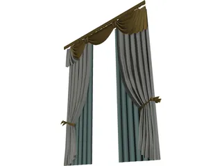 Curtains 3D Model
