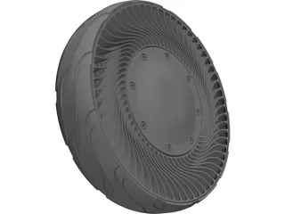 Airless Tire 3D Model