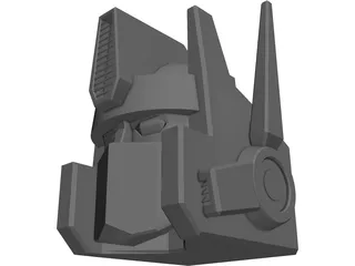 Transformers Optimus Prime Head 3D Model
