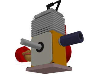 5HP Engine 3D Model