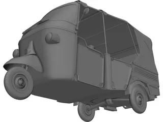 Piaggio Ape Calessino 3D Model