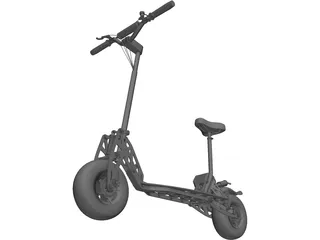 Go-Ped Motorized Scooter 3D Model