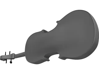 Violin Traditional 3D Model
