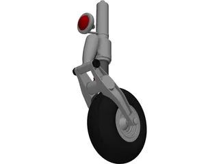 IAR 99 Front Landing Gear 3D Model