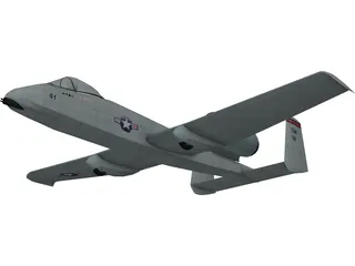 A-10 Thunderbolt II 3D Model