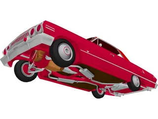 Chevrolet Impala 2-door (1963) 3D Model