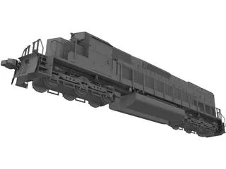 EMD SD40T 3D Model